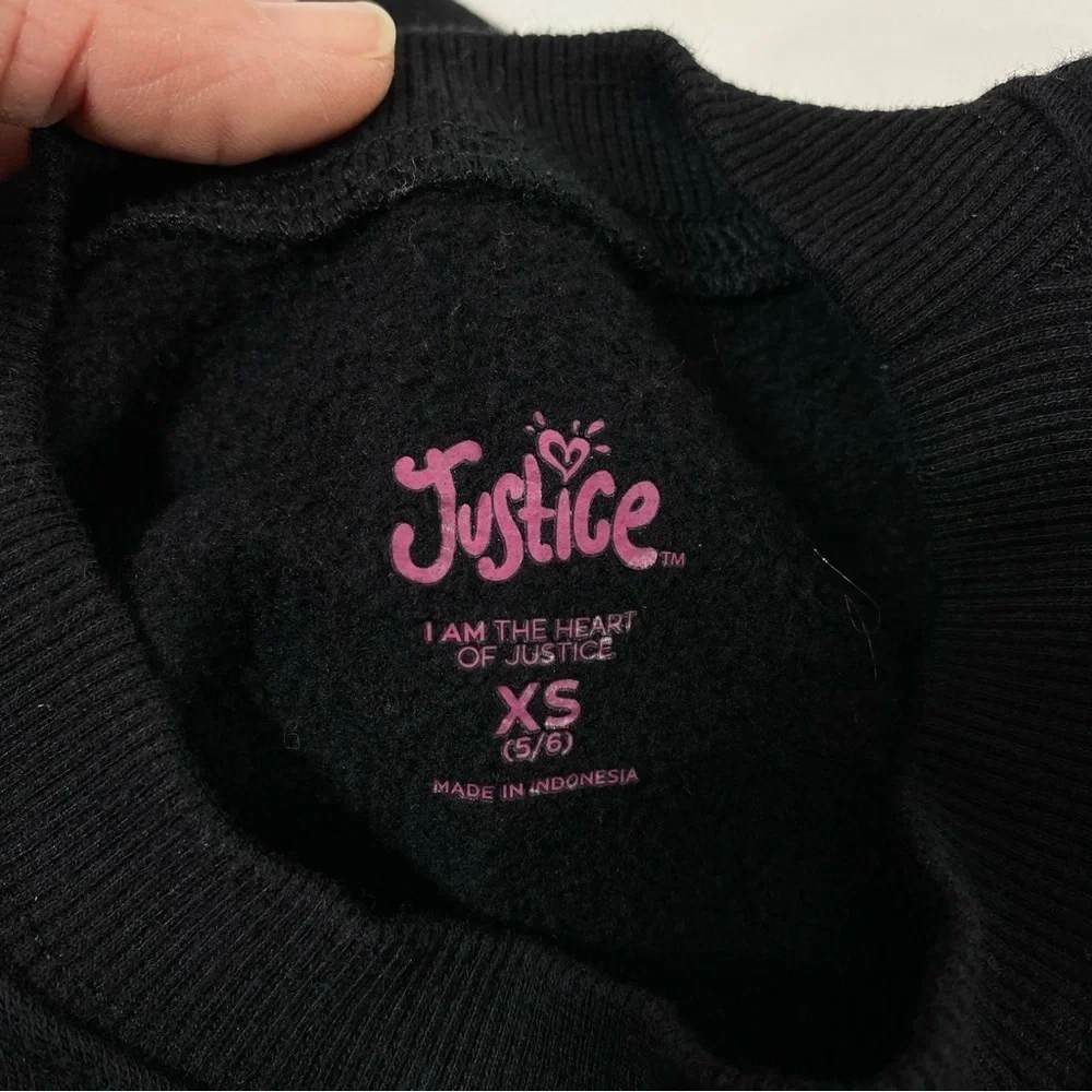 Justice Sport Oversized Raw Hem Girl’s Sweatshirt